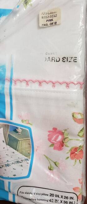J. C. Penney 028828830593 Jc Penny Fashion Manor Pink Floral No Iron Musliin Pillow Cases Country Core