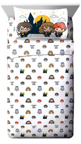 Jay Franco 032281404369 Harry Potter Hogwarts Is My Home 3 Piece Twin Sheet Set Offical