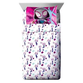 Jay Franco 032281425128 New Marvel Spidey And His Amazing Friends - Gwen 3 Piece Toddler Bed Sheet Set
