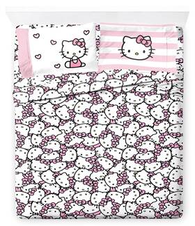 Jay Franco 032281432416 Hello Kitty 4-piece Queen Sheet Set Ultra-soft Bedding With Pillowcases