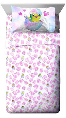 Jf27965 Jay Franco Hatchimals 3 Piece Twin Sheet Set -super Soft Kid S Bedding Nip