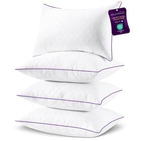 Dmj-us-csb-4-we Jollyvogue Dmj-us-csb-4-we&pe-k Pillows King Size Set Of 4 Bed Pillow For Side Back White