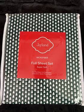 Joyland 022164177558 Christmas Tree Holiday Full Sheet Set New Joyland 022164177558 Christmas Tree Holiday Full Sheet Set New