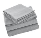 Jr-ss-lgry-kg Amazonbasics Heather Jersey Sheet Set King Light Gray 841710125887 Jr-ss-lgry-kg Amazonbasics Heather Jersey Sheet Set King Light Gray 841710125887