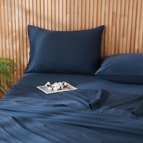 Jsd-300tc-css-queen-navy Jsd 100% Cotton Queen Sheet Set Navy Blue 300 Tc Sateen Weave Bedding Soft Brea Jsd-300tc-css-queen-navy Jsd 100% Cotton Queen Sheet Set Navy Blue 300 Tc Sateen Weave Bedding Soft Brea