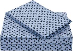 Jyz011108 Juicy Couture Microfiber Sheet Set King U.s. Standard Key Iconic