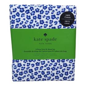 Kate Spade New York 198099164786 3 Piece Twin Xl Sheet Set Cotton Blue Leopard Print Nighttime Kate Spade New York 198099164786 3 Piece Twin Xl Sheet Set Cotton Blue Leopard Print Nighttime
