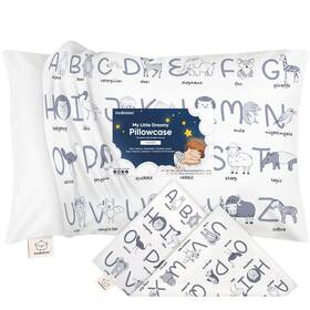 Keababies 810019221606 Toddler Pillowcase 13 Inch X18 - Organic Standard 13x18 Alphamals