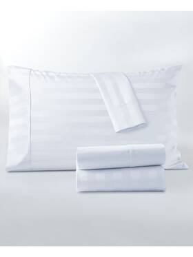 Jet10204 Kensingston Garden Valencia White Solid 1000 Thread Count King Sheet Set