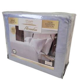Jet10055 Kensington Gardens Alexandria 600 Thread Count King 4-piece Sheet Set Blue