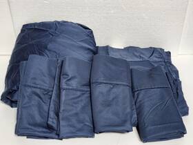 Kirkland 096619006243 King Size Signature 680 Tc Sheet Set Vintage Indigo 100% Cotton