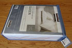 Kirkland 096619007004 Queen 6 Pc Sateen Sheet Set 540 Thread Count White Brand New Sealed Kirkland 096619007004 Queen 6 Pc Sateen Sheet Set 540 Thread Count White Brand New Sealed