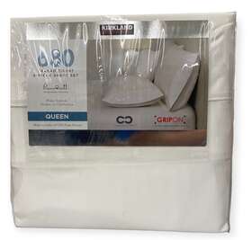 1494661 Kirkland 6 Piece Sheet Set Signature 680 Thread Count Queen Bright White New 1494661 Kirkland 6 Piece Sheet Set Signature 680 Thread Count Queen Bright White New