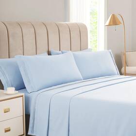 Kkn 731223839503 Queen Sheets Set-6 Piece Bedding And Pillowcases-luxury Hotel Bed Set Fo