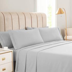 Kkn 731223839510 King Sheets Set-6 Piece Bedding And Pillowcases-luxury Hotel Bed Set For