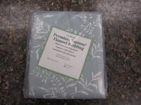 L.l. Bean 196308875485 New Ll Premium Supima Cottom Flannel Bedding 2 King Pillowcases Blgrss