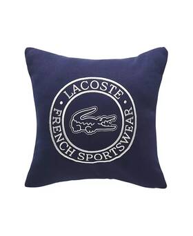 2000009844 Lacoste Sportswear Cotton Decorative Pillow 16 Inch X Navy 2000009844 Lacoste Sportswear Cotton Decorative Pillow 16 Inch X Navy