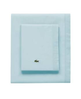 20387138 Lacoste Slice 100% Cotton Percale 4-pc. Sheet Set Full Pale Aqua 20387138 Lacoste Slice 100% Cotton Percale 4-pc. Sheet Set Full Pale Aqua
