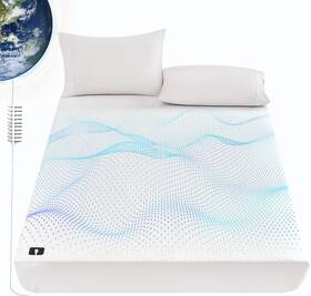 Lagraty 711181768664 Lftagraty Grounding Sheets Queen Size 5% Sliver Fiber Fitted Connected Ear