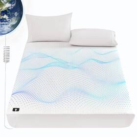 Lagraty 795205223896 Grounding Sheets Queen Size5% Sliver Fiber Fitted Connected Earth Deep