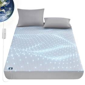 Lagraty 795205709130 Grounding Sheets Queen Fitted Contain 5% Sliver Fiber Connected Earth