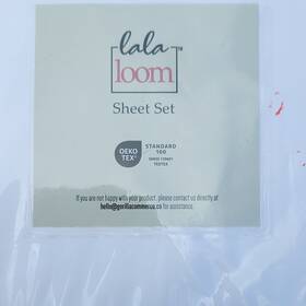 Jhb-1924 Lala Loom Twin Sheet Set Bright White 100% Polyester Oeko-tex Solid Bedroom