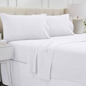 Lalaloom 840029695142 Queen Bed Sheet Set Soft Microfiber Hotel Luxury Bedding Extra Deep Pocket