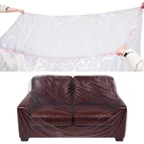 Ebpcclan-002 Lanboon Plastic Loveseat Cover Furniture With Elastic Band Clear Sofa Pr