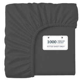 1000ftd-qn-chc Lane Linen 100% Egyptian Cotton Queen Size Fitted Sheet Only 61 Inch X81 16 - Elegant S 1000ftd-qn-chc Lane Linen 100% Egyptian Cotton Queen Size Fitted Sheet Only 61 Inch X81 16 - Elegant S