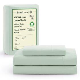 Lane Linen 724131847104 100 Organic Cotton Cloud Blue Twin Sheets Set 3piece Pure Long Staple Lane Linen 724131847104 100 Organic Cotton Cloud Blue Twin Sheets Set 3piece Pure Long Staple