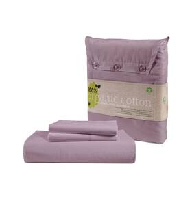 Lane Linen 810083900520 King Fitted Sheet 100% Organic Cotton 3-piece Set 1 2 Pillowc