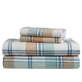 Lane Linen 810083903002 100% Cotton Flannel Sheets Set - Queen Size Sheet 4-piece Bedding Se
