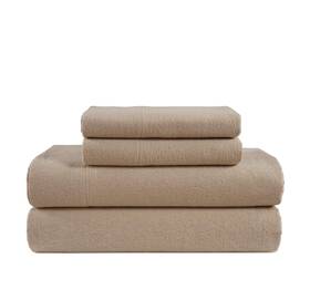 Lane Linen 810119236326 Cotton Flannel Sheets Queen Size - Brushed For Extra Softness Lightweight Q