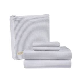 Lane Linen 840399776847 Cotton Flannel Sheets Twin Size - Brushed For Extra Softness Lightweight Tw