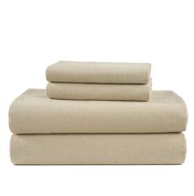 Flnl2pctwss-lin Lane Linen 100% Cotton Twin Flannel Sheet Set - Brushed For Extra