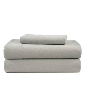 Flnl2pctwss-slv Lane Linen 100% Cotton Flannel Sheets Twin Size - Brushed For Extra Softness Lightweig