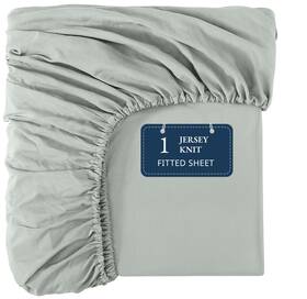 Jfs1p-qn-min Lane Linen Queen Fitted Sheet Only - 4 Way Stretch Knitted Deep Pocket Bottom Shee