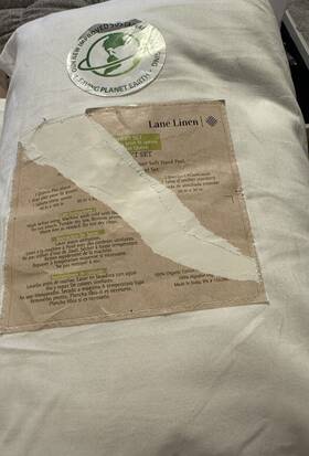 Ogn160ss-kg-bl Lane Linen Queensize Bed Set - 4 Piece 100% Organic Cotton Queen Size Bedding