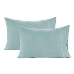 Ogn160ss-kpc-cbl Lane Linen 100% Organic Cotton King Pillow Cases Set Of 2 20 Inch X36 - Cool Blue
