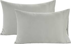 Ogn160ss-spc-min Lane Linen 100% Organic Cotton Pillow Cases Standard Pack Of 2 Mineral