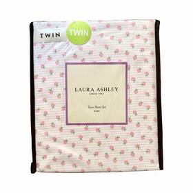 Laura Ashley 199165083598 Kids Pink Stripes With Strawberries 3-piece Twin Sheet Set Laura Ashley 199165083598 Kids Pink Stripes With Strawberries 3-piece Twin Sheet Set
