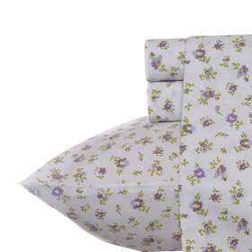 Laura Ashley 883893396074 Queen Sheets Soft Sateen Cotton Bedding Set - Sleek Smooth And Breathable