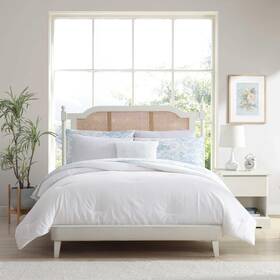 Laura Ashley 883893861459 Twin Comforter Set Embossed Diamond Textured Bonus Bed Includes Comfo