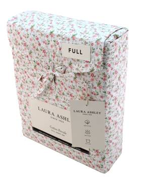 Laura Ashley 883893868311 Nwt Full Size Pink /green Floral 100% Cotton Percale Sheet Set Laura Ashley 883893868311 Nwt Full Size Pink /green Floral 100% Cotton Percale Sheet Set