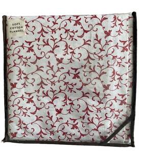 Laura Ashley 883893918184 New Anna Scrolls Cotton Flannel Queen Sheet Set - Red White Laura Ashley 883893918184 New Anna Scrolls Cotton Flannel Queen Sheet Set - Red White
