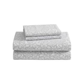 Laura Ashley 883893935327 Queen Sheets Breathable Cotton Flannel Bedding With Deep Pockets Brushed