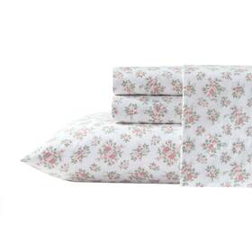 94810728 Laura Ashley Queen Sheet Set Leanna Rose Pink