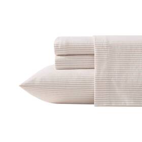 94905027 Laura Ashley Full Oxfordshire Striped Sheet Set Beige