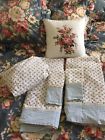 Laura Ashley Clarissa Full Sheet Set Vintage Well Worn As