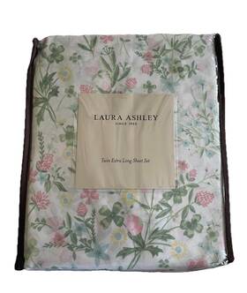 Rn76948 Laura Ashley Sheet Set Twin Xl Floral Pink Yellow Blue Flower Green Leaves Rn76948 Laura Ashley Sheet Set Twin Xl Floral Pink Yellow Blue Flower Green Leaves